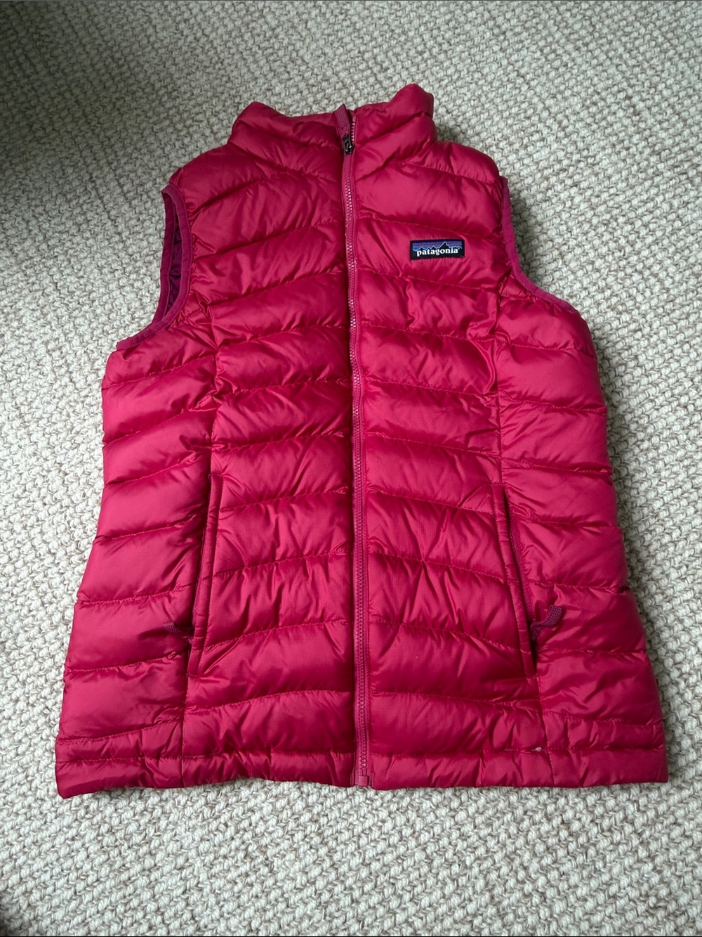 Patagonia Quilted Down Vest - Raspberry